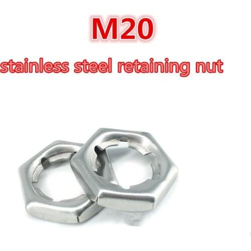 50pcs m20 a2 - 70 304 stainless steel / 304ss tight nut retaining nut securing nut
