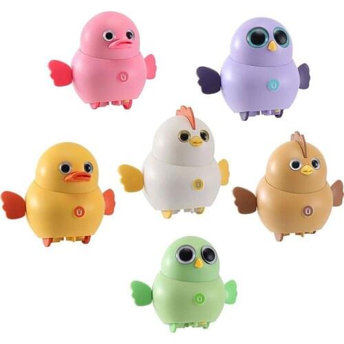 6pcs/set Magnetic Chicken Toys Cartoon Animal Team Toys Electronic Toys Electronic Pet Lovely Walking And Wiggly Chicken For Kid