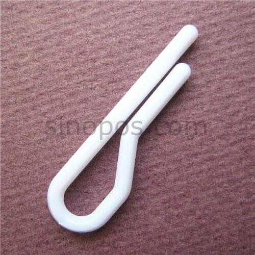 Free Shipping Plastic garment clips white/clear, clothes shirt coat underwear sock packaging pin, plain dress clip without teeth
