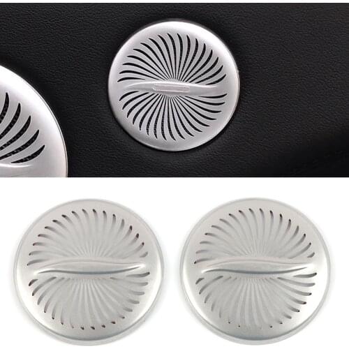 For Range Rover Vogue L405 2013-2021 Car Door Audio Speaker Cover Loudspeaker Trim Frame Sticker Stainless Interior Accessories