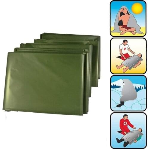 4Pack Emergency Blanket Ultra Light Reusable Emergency Mylar Thermal Blanket for Outdoors Camping Hiking Survival