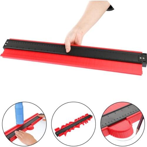 12/25/50cm Profile contour Gauge Tiling Laminate Edge Shaping Duplication Gauge Wood Ruler Construction Contour Measuring Tools