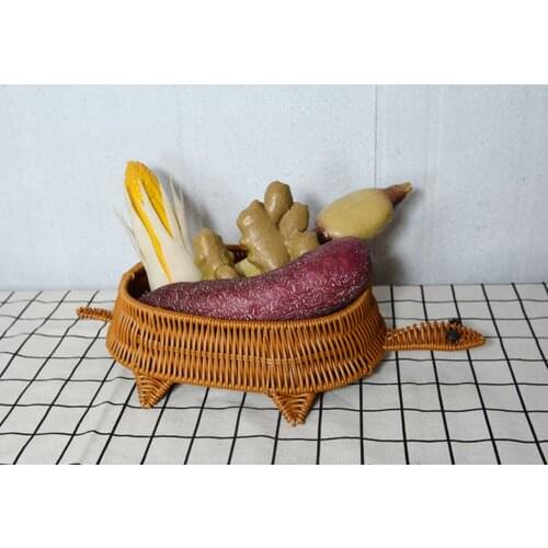 Animal basket fruit basket bread basket turtle shape basket rattan basket hand woven baskets storage basket