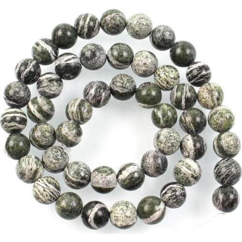 Natural Stone Frosted Green Agates Charm Round Loose Beads For Jewelry Making Needlework Bracelet DIY Strand 4 6 8 10 12 MM