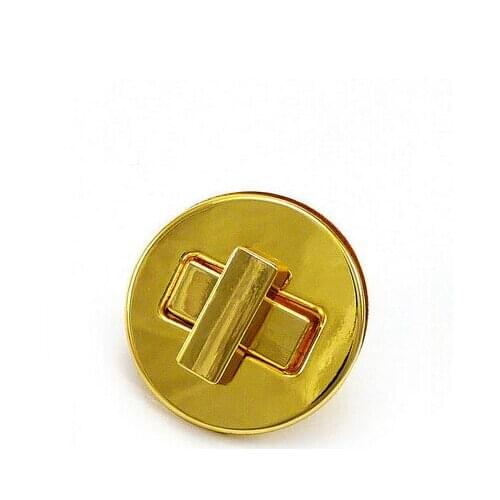 35 mm Round Metal Lock Craft Case Clasp Turn Lock for Bag Purse Belt Twist Lock 10sets/lot