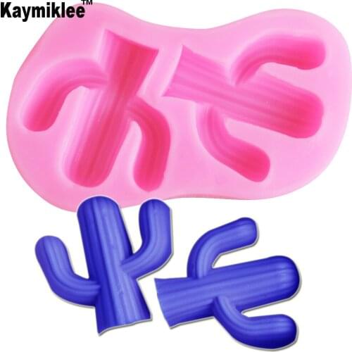 M2074 DIY Cactus Silicone Mold Frame Cupcake Wedding Fondant Cake Decorating Tools Chocolate Gumpaste Candy Mould