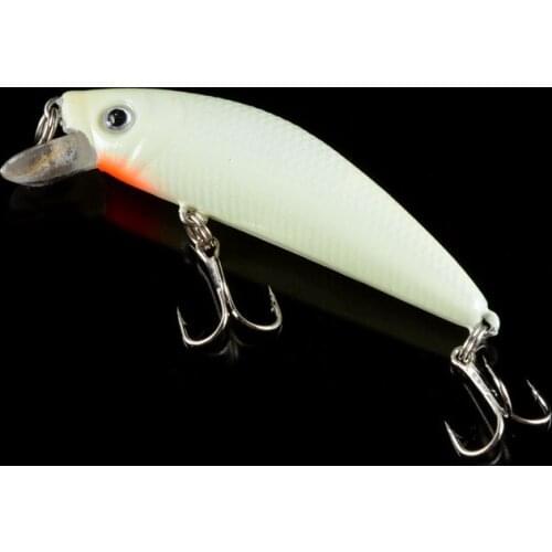 5Pcs/Lot Night Fishing Lure Set Luminous Bass Minnow 3D Hard Baits With Treble Hooks Crankbaits Kit for Pike Carp Pesca Tackle