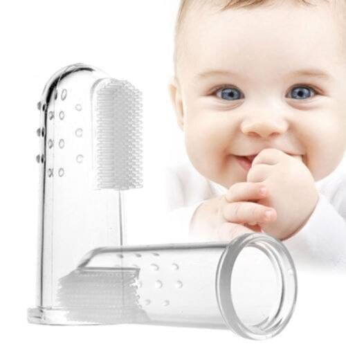 New Baby Infant Soft Silicone Finger Toothbrush Teeth Massager Brush