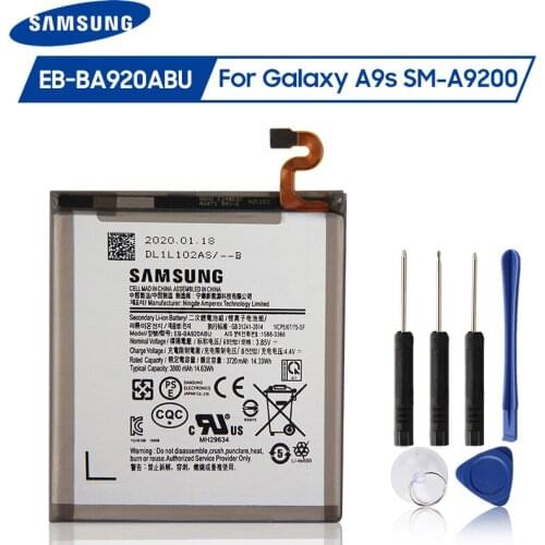 Original Samsung Battery EB-BA920ABU For Samsung Galaxy A9s A9200 2018 version A9 A920F Replacement Phone Battery 3800mAh