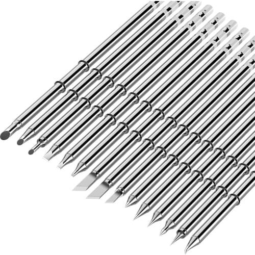 5pcs T12 Soldering Iron Tip Welding T12-ILS T12-BL B2 D24 D16 JL02 Heating Core Sting Welding Tools Head Ponta de ferro de solda