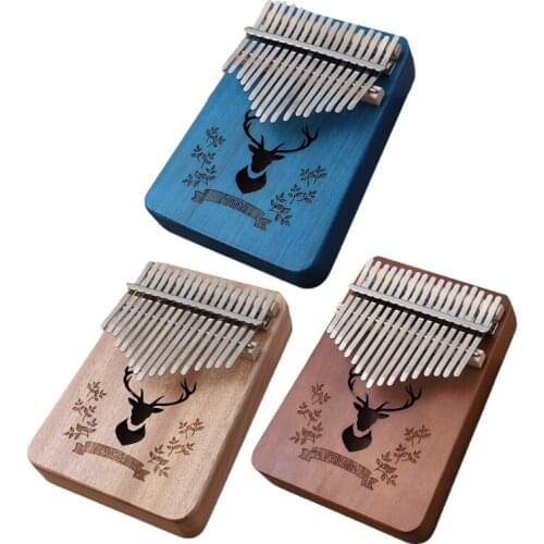 Kalimba Thumb Piano 17 Keys, Portable Finger Piano Musical Instruments Piano Gifts Quirky Gifts