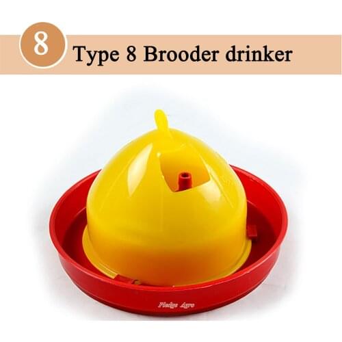 Drinker for chickens brooder plastic poultry water fountain brooding drinkers day old chick farm waterline automatic farming