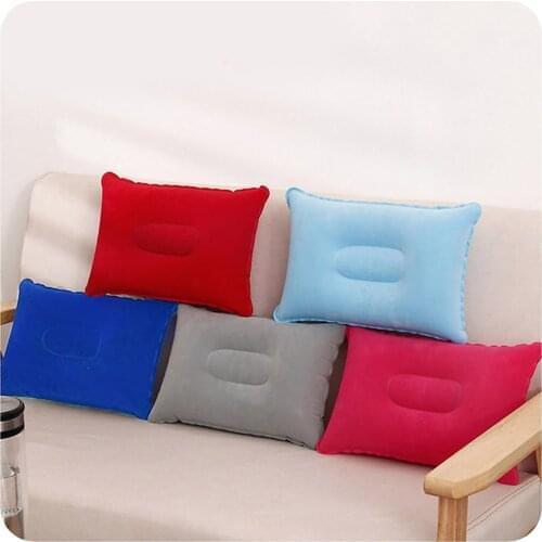 Portable Ultralight Inflatable Pillow Sleep Cushion Travel Bedroom Hiking Car Plane Head Rest Support Camping Sleep Cushion #W5