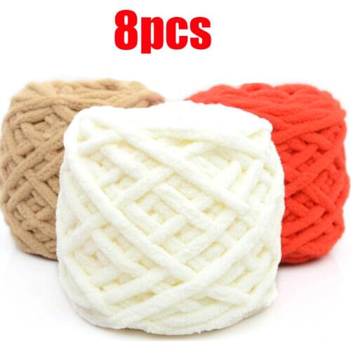 8pcs Yarn for Knitting Wholesale Woolen Yarn for Sale Discount Yarn for Needlework