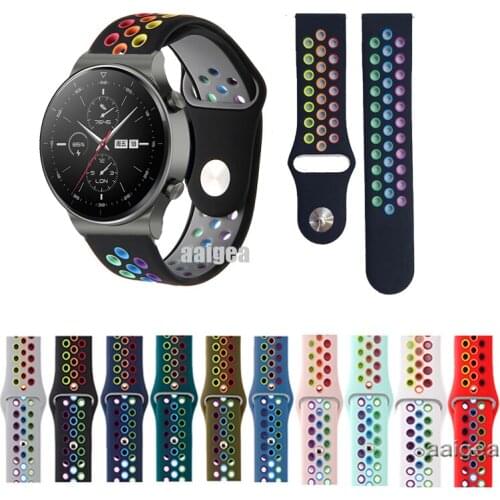 Silicone Sport Strap Band for Huawei Watch GT 2 42mm 46mm 2e GT2 Pro Honor MagicWatch Replacement band strap 20mm 22mm