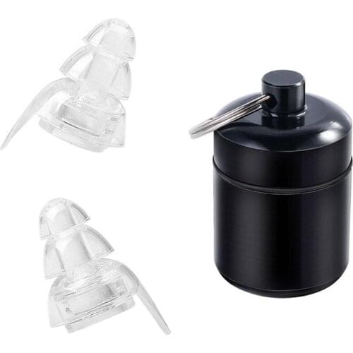 1Pair Silicone Noise Isolation Earplugs For Sleeping Study Concert Hearing Protection Noise Cancelling Sports Swimming Ear Plugs