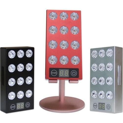 Stylish sliver portable red facial light 660:850nm skin care beauty device red light therapy
