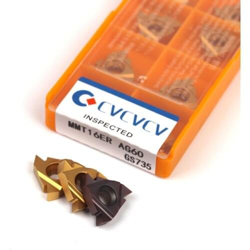 Carbide thread insert 16IR 16ER AG60 VP15TF / US735 / UE6020 high quality slotting thread turning tool