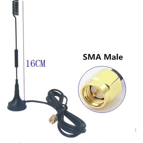 Ham Radio Signal Booster 12dbi 433Mhz Antenna half-wave Dipole antenna SMA Male/RP SMA Male/TS9 Male with Magnetic base