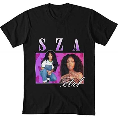 SZA Retro Vintage Hip hop tee 90 s Aesthetic t-Shirt Black Unisex Graphic Tee Printed T-Shirt Hoodie Sweatshirt for Fan