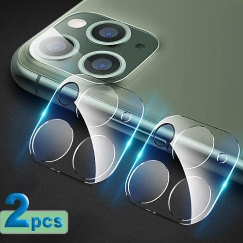 2Pcs Camera Lens Protectors For iPhone 11 Pro Max 9D Back Full Lens Tempered Glass Film Camera Protector Film