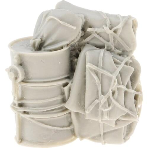 1/35 Resin World War II Scenery Accessories Canvas Bags for Oil Drums Model Oil Drum Canvas Bags Model Unpainted Resin Figure