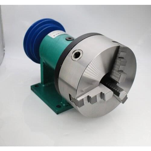 200 Lathe spindle assembly with flange connection plate transition plate 200 spindle three-jaw four-jaw chuck