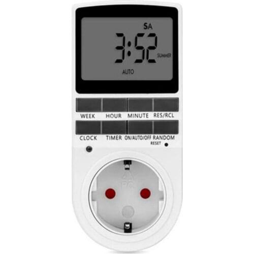 2021 NEW Electronic Digital Timer Switch UK US EU PLUG Kitchen Timer 24 Hour Cyclic Programmable Timing Socket