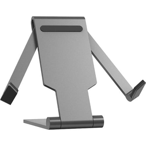 Aluminum Alloy Mobile Phone Holder Stand Tablet Stand for iPhone Desk Cell Phone Holder Stand Portable Mobile Holder