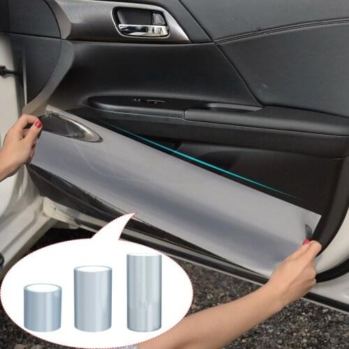 Car Protective Film 10cm/15cm/20cm width Car Bumper Hood Paint Protection Sticker Anti Scratch Clear Transparence Film Accessory
