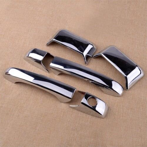 CITALL 6pcs ABS Chrome Car Door Handle Cover Trim Molding Overlay for Jeep Compass 2007- 2009 2010 2011 2012 2013 2014 2015 2016