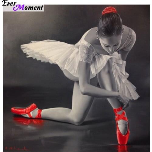 DIY 5D Diamond Mosaic Ballet Red Shoes Handmade Diamond Painting Cross Stitch Kits Diamond Embroidery Pattern Rhinestone ASF575