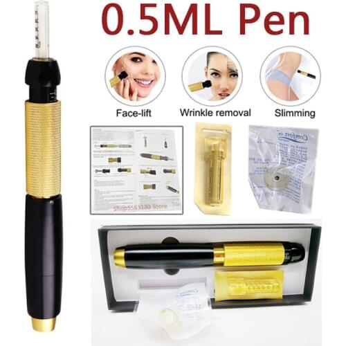 0.5ml Hyaluron Pen High Pressure meso Hyaluronic Acid Pen Third gear Adjustment Atomizer Anti Wrinkle Lifting Lip Filler injecto