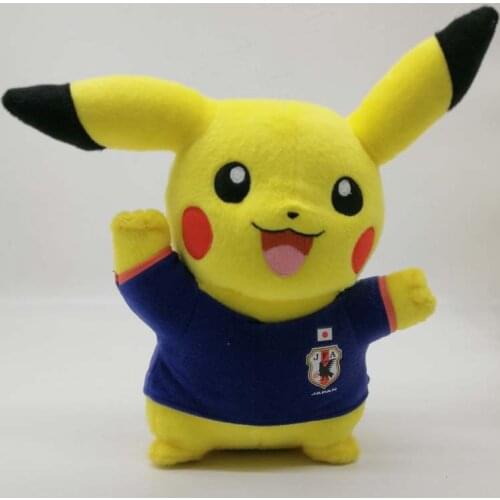 NEW Tomy Japan Pokemon Pikachu national football team PLUSH TOY