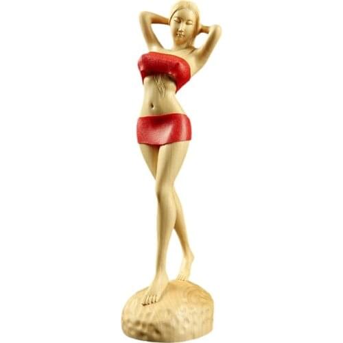 Boxwood carving crafts, ornaments, characters, beautiful home gifts, gifts