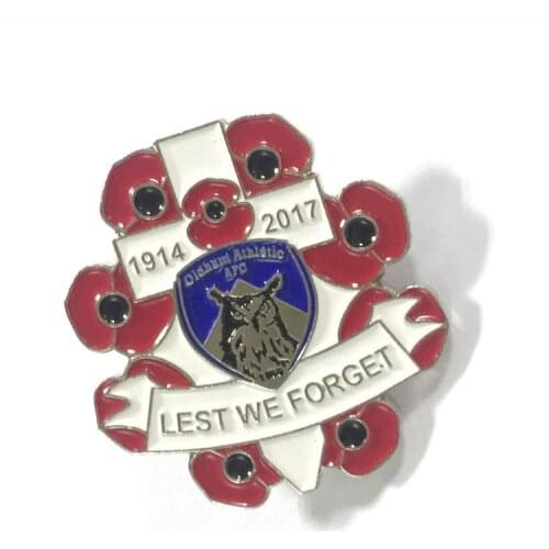 Custom Badge with Crystal cheap china factory customizde make enamel badges hot sales metal lapel pin with buckle