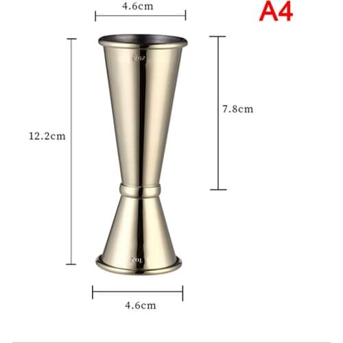 Cocktail Bar Jigger Stainless Steel Japanese Design Double Spirit Measuri