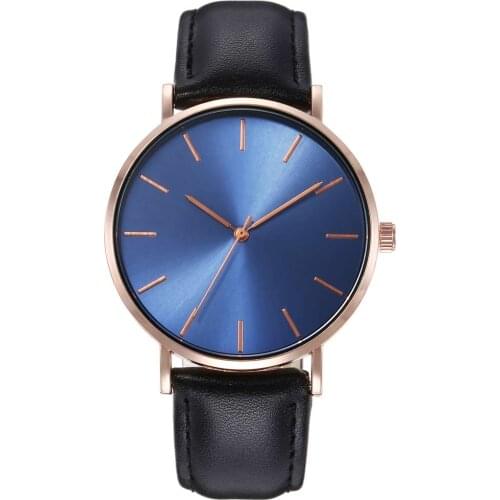 Hot sell Fashion Watch Men and Women Watches Minimalist Thin Mens Leather Strap Male and Ladie Quartz watches Gife For wife