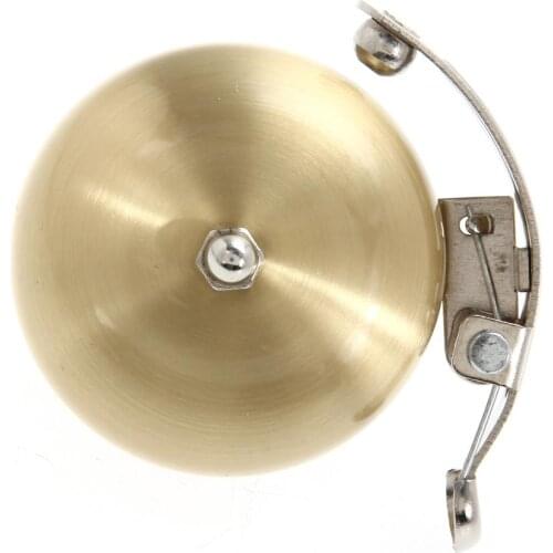 Golden Retro Metal Bike Ring Bicycle Cycling Steel holder Handlebar Bell Sound Alarm Classic style Bicycle Accessorie