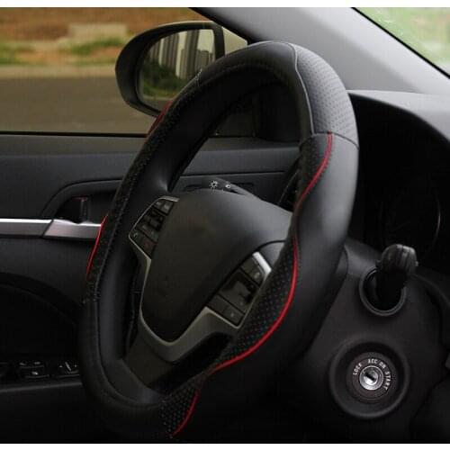 My Good Car Pu Leather Car Steering Wheel Protection Cover Steering Covers For Hyundai Elantra 2016-2018 car styling accessories