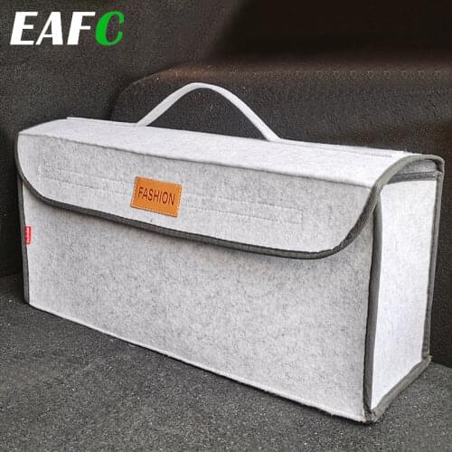 Car Trunk Organizer Car Storage Bag Cargo Container Box Fireproof Stowing Tidying Holder Multi-Pocket Car Styling 50*17*24cm