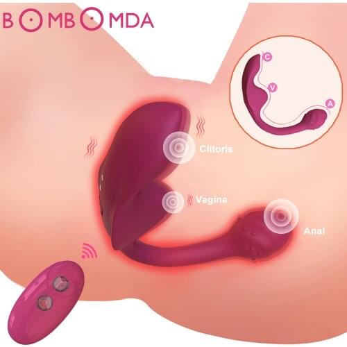 Wearable Clitoral Stimulator Portable Panty Vibrator Wireless Remote Control Invisible Vibrating Egg Sex Toys for Woman Adults