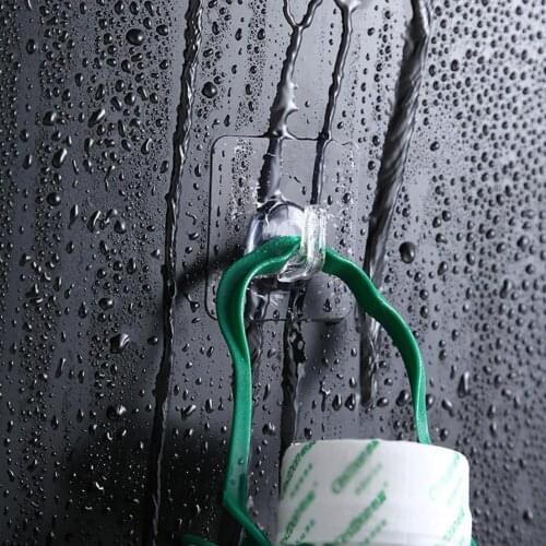 1Pc Transparent Wall Hook Strong Self Adhesive Door Hangers Suction Wall Sucker For Kitchen Bathroom Heavy Hooks Rack Load L6Q2