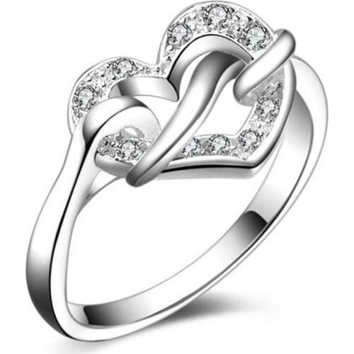 Rainbow Jewel Engagement AAAAA Cubic Zircon Fashion Rings Real 925 sterling silver wedding ring bridal Jewelry for women #146