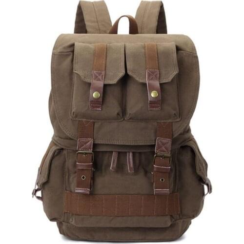Obrother 8033# Shockproof Camera Backpack for Canon DSLR Portable Vintage Canvas SLR bag Rucksack Bag Photography Shoulder Bags