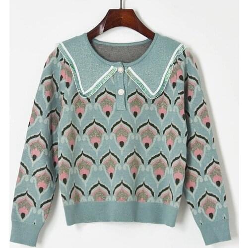 Vintage Sweaters Women Pullovers Lurex Knit Tops Casual Jumper Jersey Fashion Sweet Streetwear Kawaii Japanese Korean Clothing