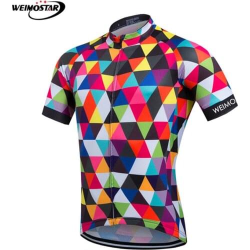 Weimostar Summer Cycling Jersey Shirt Quick Dry Short Sleeve MTB Bike Cycling Clothing Maillot Ciclismo Racing Bicycle Clothes