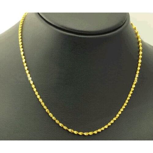 1PCS twisted chain for pendant 16-30inch wholesale drop shipping NEW double water wave chain necklace