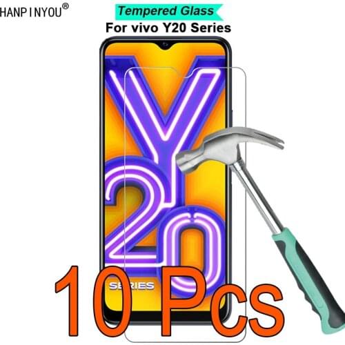 10 Pcs/Lot For vivo Y20 Y20i Y20s G Y20a Y20G 9H Hardness 2.5D Ultra-thin Toughened Tempered Glass Film Screen Protector Guard