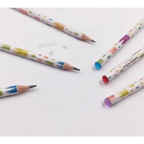 12 pcs/lot HB Good Quality Drawing Diamond Cute Kawayi Crown Pencil Stationery For Office and School Supplies